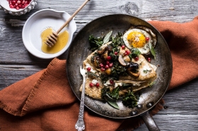 hazelnut crepes with wild mushrooms kale and goat cheese via half baked harvest