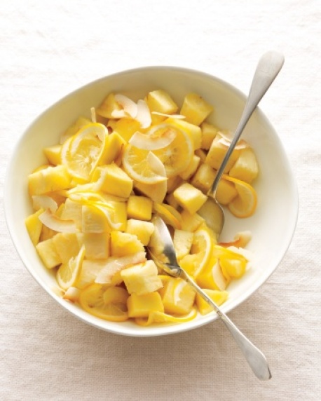pineapple mango lemon salad via marthastewart living